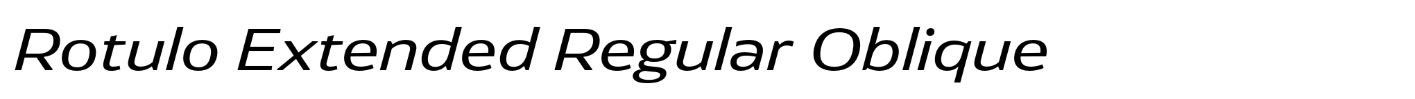 Rotulo Extended Regular Oblique image